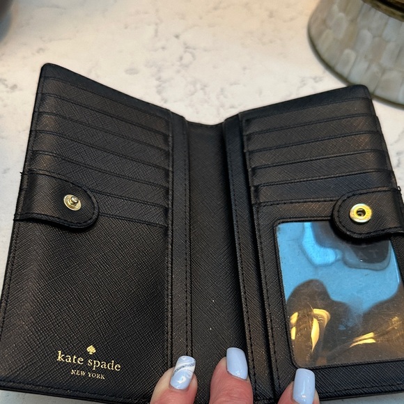 Kate Spade Black and Cream Wallet - Picture 2 of 4